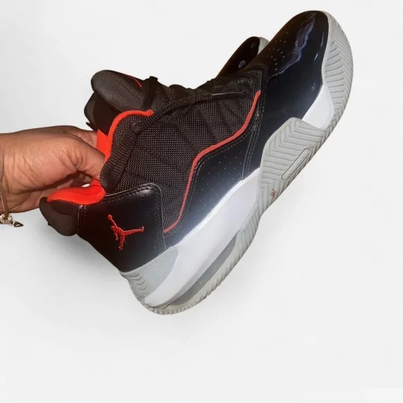 Jordan Black and Red Sneakers - Picture 3 of 6